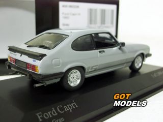Ford Capri MK3 3 0S 1 43 Scale Model Car by Minichamps Grey 400082228