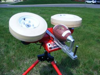 New First Pitch Football Throwing and Kicking Machine