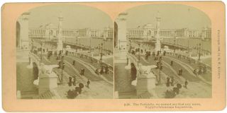 1894 Stereoview Photo   Chicago Worlds Fair Columbian Exposition
