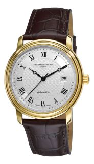 Frederique Constant Mens Classics Automatic Leather Strap Watch