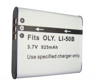 LI 50B Battery + Charger for Olympus Tough TG 610 TG 620 TG 810 TG 820
