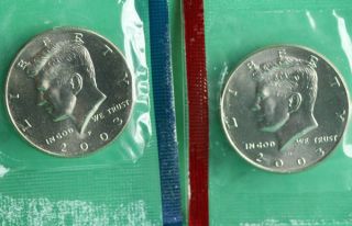 2003 P D Kennedy Half Dollar Coin from US Mint Set BU