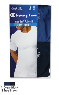 Champion Double Dry Active Fit Crewneck Mens Undershirt T Shirt