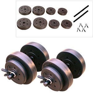Golds Gym 40 lbs Vinyl Dumbbell Set Weight Lift Free SHIP