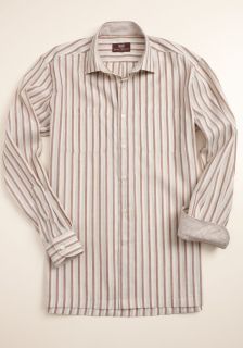 Hickey Freeman Mens Mahogany Collection Linen Awning Stripe Sport