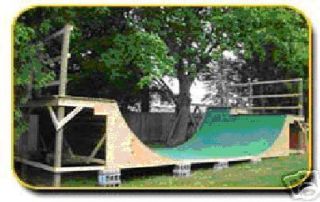 PLANS TO BUILD YOUR OWN Skateboard Ramps   Quarter/Half, Grindbox