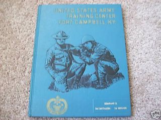 1971 Fort Campbell KY Army Unit Book Vietnam Era Nice