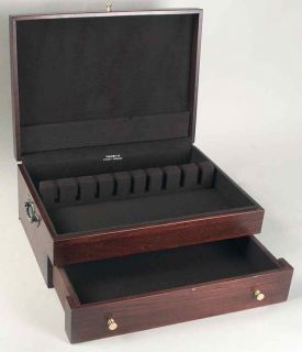 wooden silverware flatware chest w drawer 1195488
