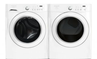 New Frigidaire White Front Load Washer and Electric Dryer FAFW4221LW