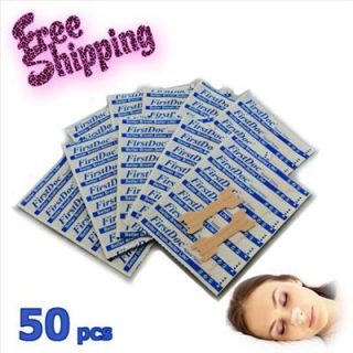 NEW Frist Doc Breathe Right TAN Nasal Strips 50Pcs M size STOP SNORE