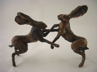  Frith Bronze Boxing Hares Thomas Meadows TM004