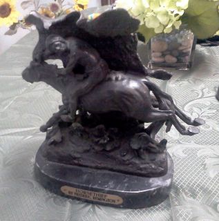 Horse Thief Frederic Remington Bronze Sculpture on MA
