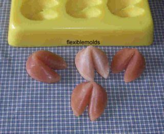  Fortune Cookies Mold FlexibleMolds 1 Cavity