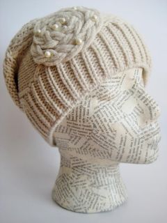  Woman Winter Slouchy Knit Beanie Hat Gray Frost Hats Z113GRY