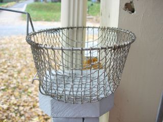  Crinkle Wire Strainer Fry Basket for Cast Iron or Other Deep Fat Fryer