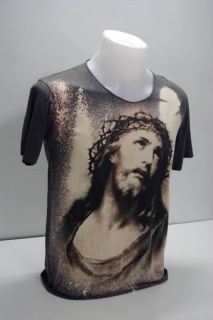 Jesus Christ AXL Rose Icon Religious Rock T Shirt L