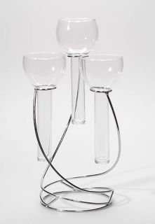 Triple Floating Glass Taper Candle Holder Wedding Decor