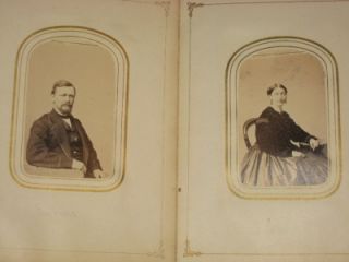 VICTORIAN ALBUM OF FRANCES M. VROMAN, SYRACUSE NY, WITH 43 PHOTOS AND
