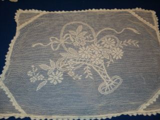 Antique Lace Floral Table Cover French