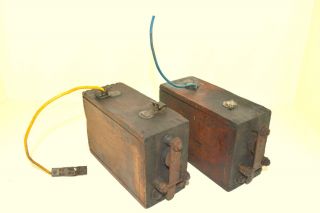 Vintage Ford Model T Coils Wooden Boxes Original Parts