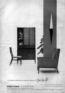 Paul McCobb Directional Furniture Mid Century Modern Original 1954