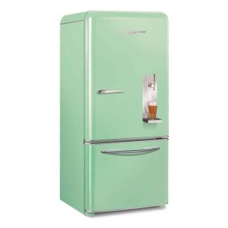 Brew Master 19 Cu Ft Beer Fridge with Draft System Mint Green