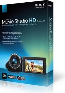 Sony Vegas Movie Studio 11 HD Platinum Unopened Retail Box MSPVMS11000