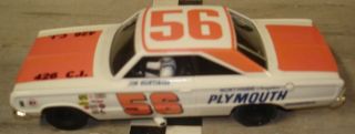 56 Jim Hurtbutise 1967 Plymouth Northside Chrysler 1 32nd Scale Slot