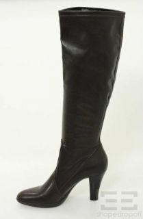 Franco Sarto Brown Vegan Leather Knee High Boots Size 9M NEW