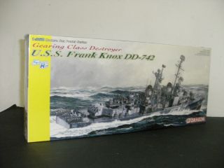 350 USS FRANK KNOX DD742 DESTROYER GEARING CLASS WWII MODEL KIT by
