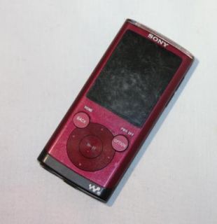 Sony Walkman NWZ E354 8GB Red Digital Media Player 