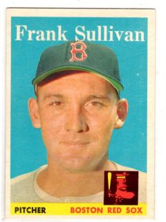 1958 Topps 18 Frank Sullivan NM Priced to Sell Tough First Series