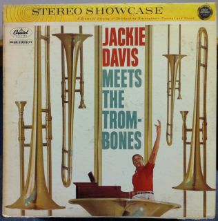 JACKIE DAVIS meets the trombones LP Archive VG+ ST 1180 Stereo 1959