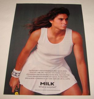 1995 Gabriela Sabatini got Milk Ad Page