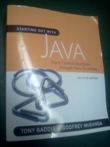  Book  Starting Out with Java  2nd Ed Edition Gaddis Muganda