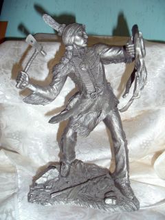 Franklin Mint Pewter COMANCHE Warrior Jim Ponter Retired Collectible
