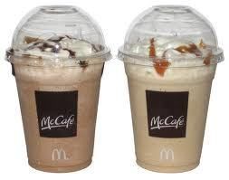  McDonalds Free small McCafe Frappe Real fruit smoothie or Iced Coffee