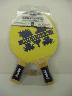  MICHIGAN WOLVERINES Table Tennis Paddle PING PONG NEW FRANKLIN SPORTS