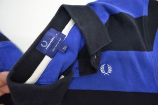 item fred perry blue black polo shirt m medium cotton this item is in