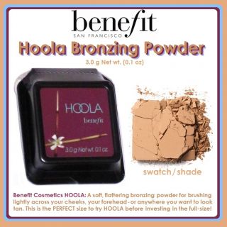 BENEFIT HOOLA BRONZING POWDER • DELUXE SIZE (3g) • FOR A HEALTHY