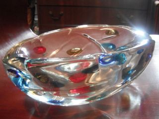  Fulvio Bianconi Art Glass Color Dot Bowl Italy
