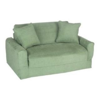 100 % functional fun furnishings sofa sleeper green micro suede