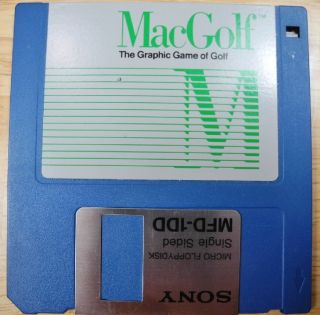 1985 Apple Macintosh Mac Golf Game Disk for Apple Mac 512K Tested RARE
