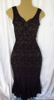Fredericks of Hollywood Long Black Lace Gown Size S