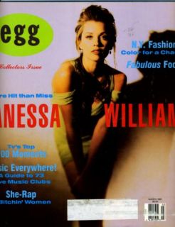 Egg Magazine March 1991 Vanessa Williams She Rap Food