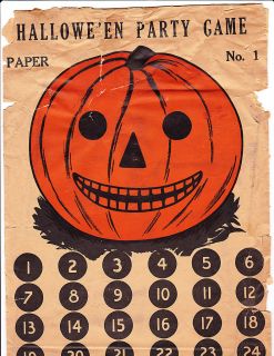  Vintage Halloween Party Game