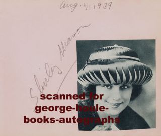 Shirley Mason Freddie Bartholomew Autographs 1939