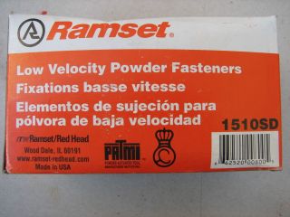 Ramset 1510SD 1 1 4 Low Velocity Powder Fasteners 200