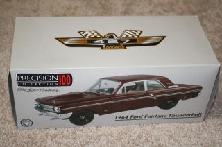 Precision 100 1 18 1964 Ford Motor Fairlane Thunderbolt Maroon 427
