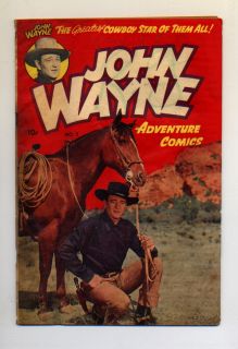 John Wayne Adventure Comics 2 Toby 1950 G VG $120
